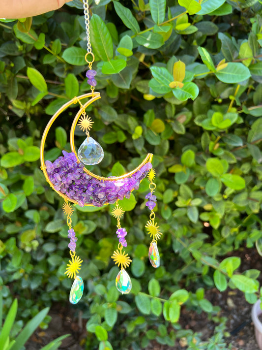 Amethyst Moon Sun Catcher